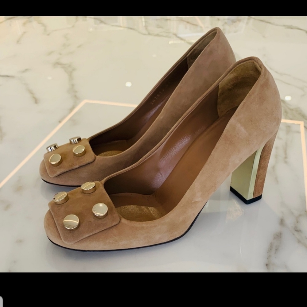ISO Gucci Audrey suede pumps